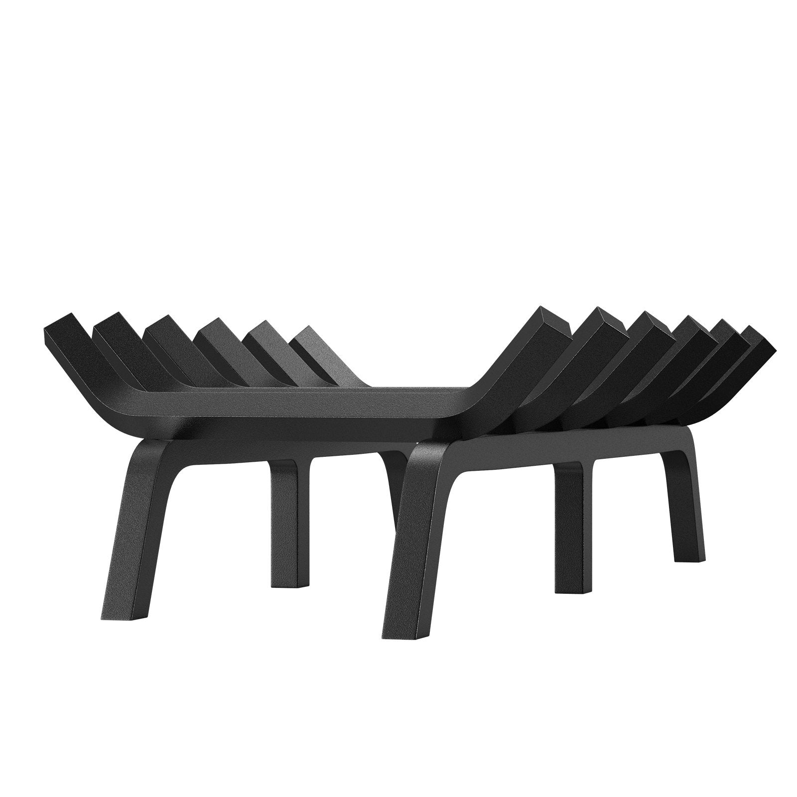 Fire Pits: VEVOR Fireplace Log Grate, 685.8mm Heavy Duty Fireplace Grate with 6 Support Legs, 19.05mm Solid Powder-coated Steel Bars, Log Firewood Burning Rack Holder for Indoor and Outdoor Fireplace