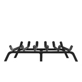 Fire Pits: VEVOR Fireplace Log Grate, 685.8mm Heavy Duty Fireplace Grate with 6 Support Legs, 19.05mm Solid Powder-coated Steel Bars, Log Firewood Burning Rack Holder for Indoor and Outdoor Fireplace