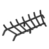 Fire Pits: VEVOR Fireplace Log Grate, 762mm Heavy Duty Fireplace Grate with 6 Support Legs, 19.05mm Solid Powder-coated Steel Bars, Log Firewood Burning Rack Holder for Indoor and Outdoor Fireplace