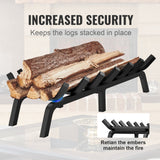 Fire Pits: VEVOR Fireplace Log Grate, 762mm Heavy Duty Fireplace Grate with 6 Support Legs, 19.05mm Solid Powder-coated Steel Bars, Log Firewood Burning Rack Holder for Indoor and Outdoor Fireplace
