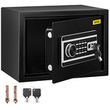 Safes & Lock Boxes: VEVOR Safe Box, 0.8 CU.FT Fingerprint Safe Box for Money w/ 2 Keys & Digital Keypad, Q235 Steel Safe Box for Storing Cash, Jewelry, Pistols, Documents, Watches in Home & Office & Hotel