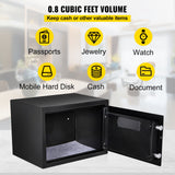 Safes & Lock Boxes: VEVOR Safe Box, 0.8 CU.FT Fingerprint Safe Box for Money w/ 2 Keys & Digital Keypad, Q235 Steel Safe Box for Storing Cash, Jewelry, Pistols, Documents, Watches in Home & Office & Hotel