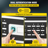 Safes & Lock Boxes: VEVOR Safe Box, 2.1 CU.FT Fingerprint Safe Box for Money w/ 2 Keys & Digital Keypad, Q235 Steel Safe Box for Storing Cash, Jewelry, Pistols, Documents, Watches in Home & Office & Hotel