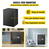 Safes & Lock Boxes: VEVOR Safe Box, 2.1 CU.FT Fingerprint Safe Box for Money w/ 2 Keys & Digital Keypad, Q235 Steel Safe Box for Storing Cash, Jewelry, Pistols, Documents, Watches in Home & Office & Hotel