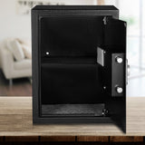 Safes & Lock Boxes: VEVOR Safe Box, 2.1 CU.FT Fingerprint Safe Box for Money w/ 2 Keys & Digital Keypad, Q235 Steel Safe Box for Storing Cash, Jewelry, Pistols, Documents, Watches in Home & Office & Hotel
