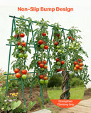 Garden Beds & Planters: VEVOR Garden Stakes, 50 Pack, 1170 mm, Plastic Coated Metal Tomato Stakes, Garden Sticks for Plants Support, with Pointed End and Non-Slip Bumps for Growing Climbing Plants, Outdoor Vegetables