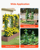 Garden Beds & Planters: VEVOR Garden Stakes, 50 Pack, 1455 mm, Plastic Coated Metal Tomato Stakes, Garden Sticks for Plants Support, with Pointed End and Non-Slip Bumps for Growing Climbing Plants, Outdoor Vegetables