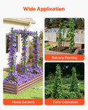 Garden Beds & Planters: VEVOR Garden Stakes, 25 Pack, 2100 mm, Plastic Coated Metal Tomato Stakes, Garden Sticks for Plants Support, with Pointed End and Non-Slip Bumps for Growing Climbing Plants, Outdoor Vegetables