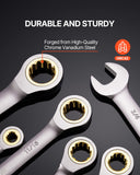 Kitchen & Bathroom DIY: VEVOR Combination Wrench Set 24 PCS SAE 1/4" - 7/8" Metric 8-19mm Organizer Rack