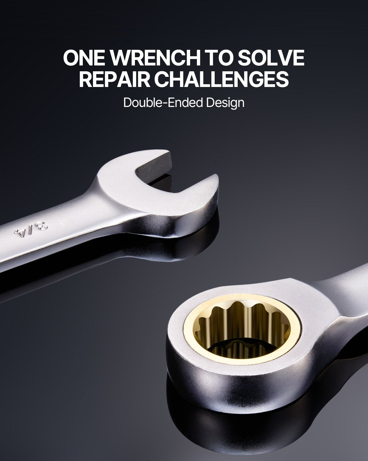 Kitchen & Bathroom DIY: VEVOR Combination Wrench Set 24 PCS SAE 1/4" - 7/8" Metric 8-19mm Organizer Rack