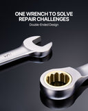 Kitchen & Bathroom DIY: VEVOR Combination Wrench Set 24 PCS SAE 1/4" - 7/8" Metric 8-19mm Organizer Rack