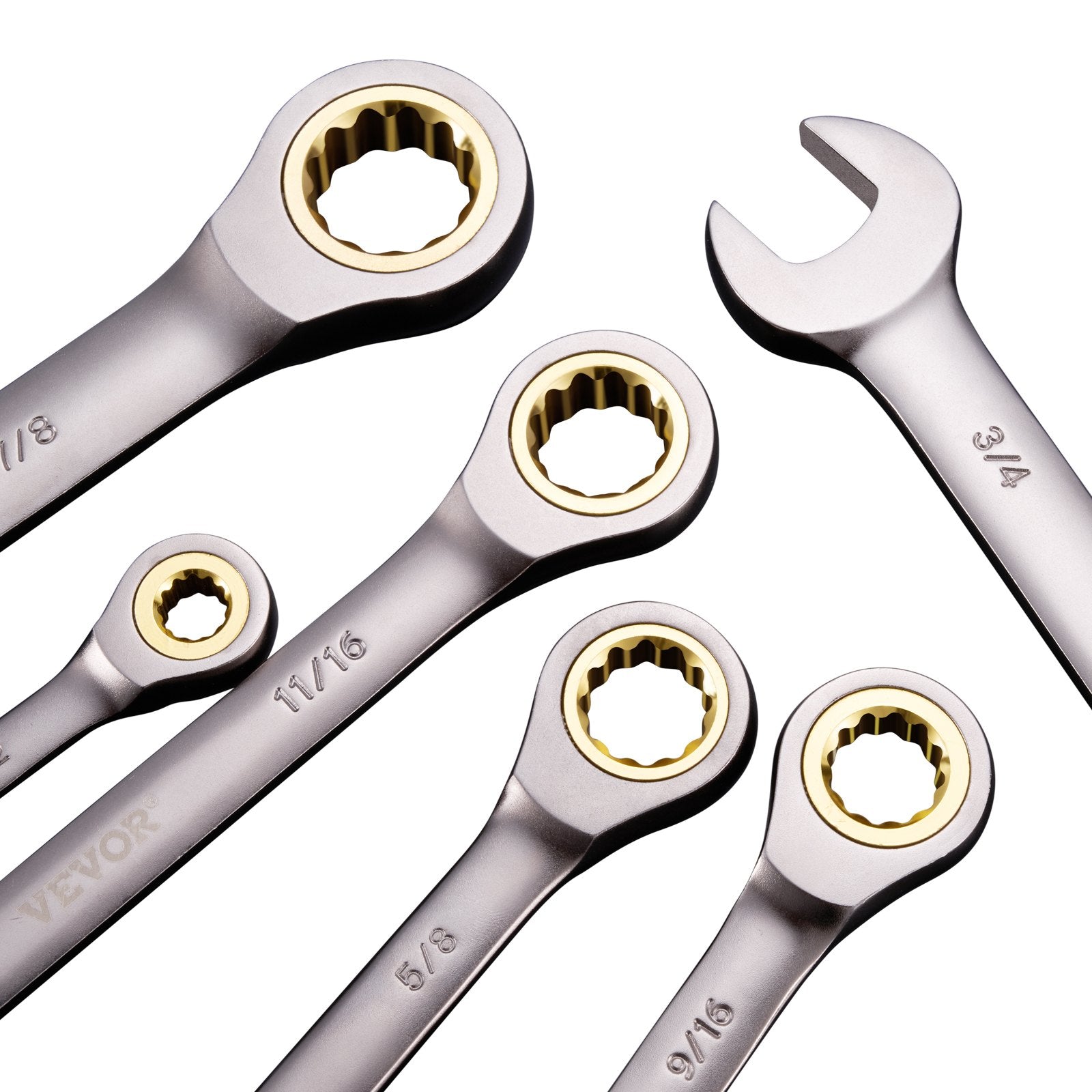 Kitchen & Bathroom DIY: VEVOR Combination Wrench Set 24 PCS SAE 1/4" - 7/8" Metric 8-19mm Organizer Rack