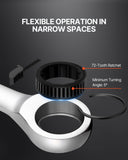 Basketball & Basketball Accessories: VEVOR Combination Wrench Set 8-Piece Metric 8 mm to 19 mm with Organizer Rack