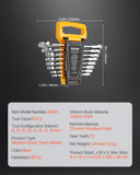 Basketball & Basketball Accessories: VEVOR Combination Wrench Set 8-Piece Metric 8 mm to 19 mm with Organizer Rack