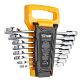 Basketball & Basketball Accessories: VEVOR Combination Wrench Set 8-Piece Metric 8 mm to 19 mm with Organizer Rack