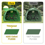 Tents: VEVOR Bike Cover Storage Tent, 420D Oxford Fabric Portable for 4 Bikes, Outdoor Waterproof Anti-Dust Bicycle Storage Shed, Heavy Duty for Bikes, Lawn Mower, and Garden Tools, with Carry Bag, Green