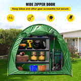 Tents: VEVOR Bike Cover Storage Tent, 420D Oxford Fabric Portable for 4 Bikes, Outdoor Waterproof Anti-Dust Bicycle Storage Shed, Heavy Duty for Bikes, Lawn Mower, and Garden Tools, with Carry Bag, Green