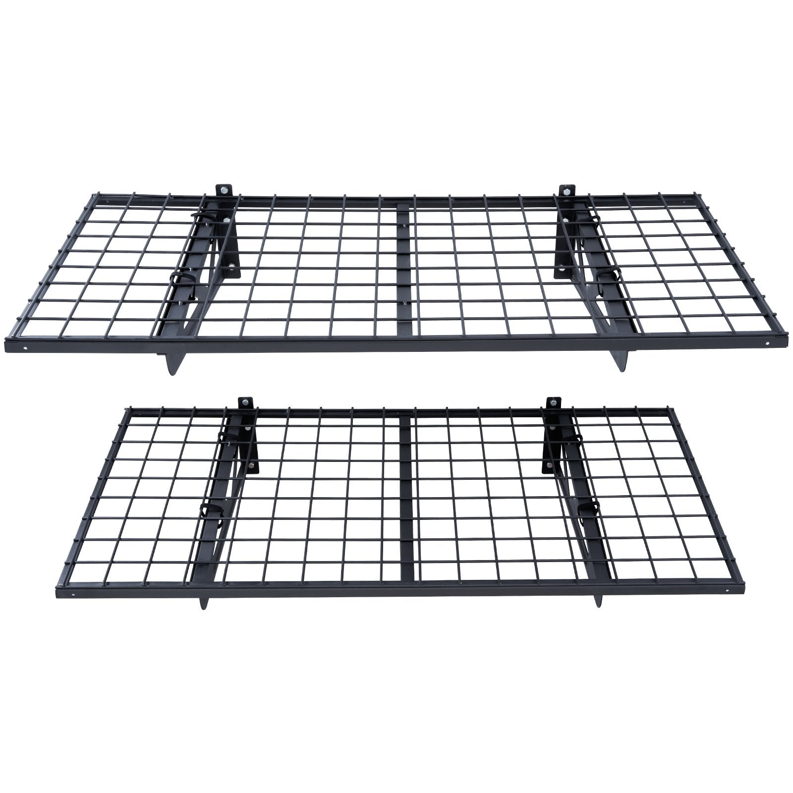 Wall Storage Racks: VEVOR Garage Storage Shelving, 2 Pack, 122 x 61 cm Heavy Duty Garage Shelves Wall Mounted, 502 lbs Load Capacity(Total) Garage Storage Rack Floating Shelves, Suitable for Shop, Shed, Garage Storage