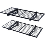 Wall Storage Racks: VEVOR Garage Storage Shelving, 2 Pack, 122 x 61 cm Heavy Duty Garage Shelves Wall Mounted, 502 lbs Load Capacity(Total) Garage Storage Rack Floating Shelves, Suitable for Shop, Shed, Garage Storage