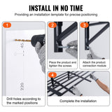Wall Storage Racks: VEVOR 2PCS 72x24in Garage Storage Shelving Wall Mounted Heavy Duty Shelves Rack