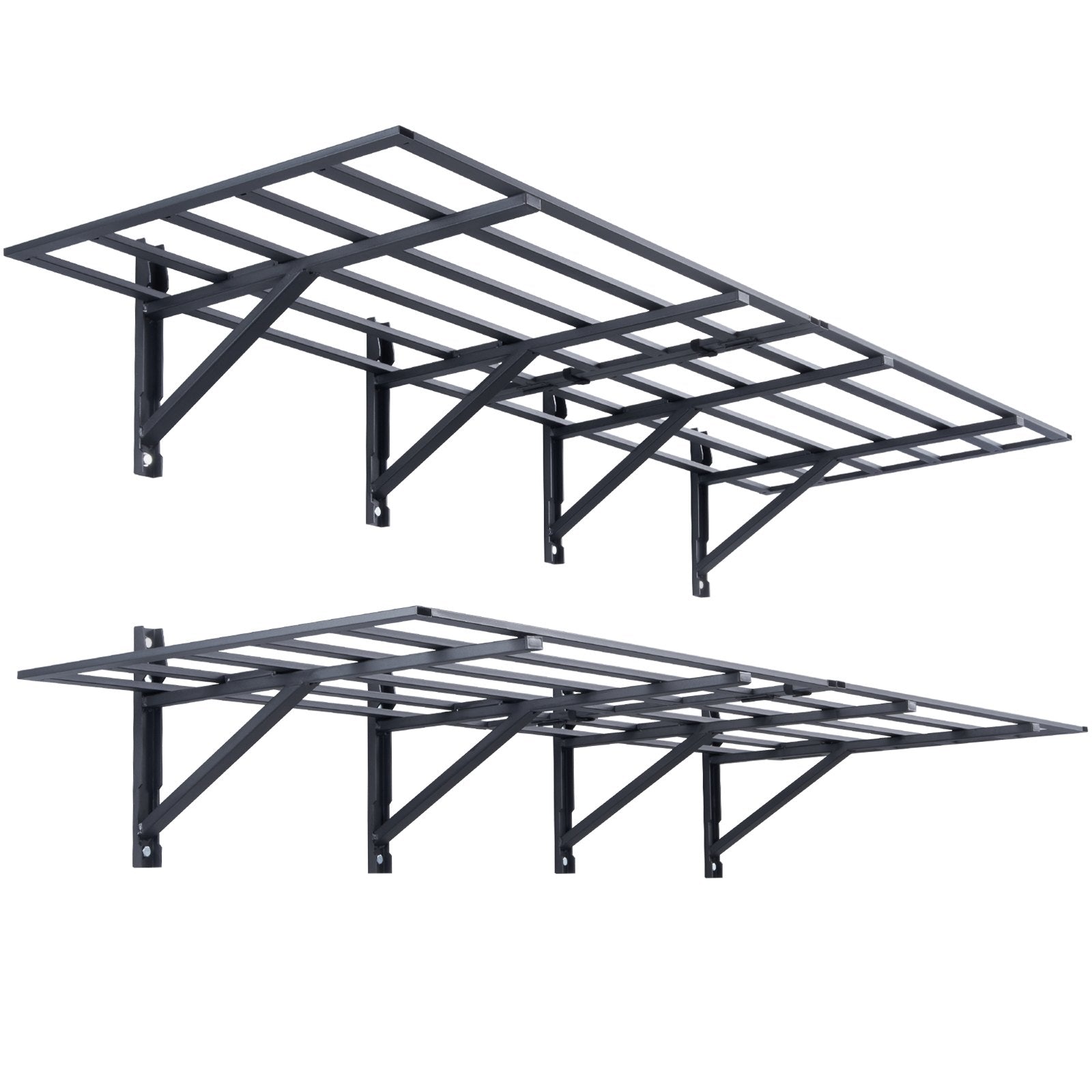 Wall Storage Racks: VEVOR 2PCS 72x24in Garage Storage Shelving Wall Mounted Heavy Duty Shelves Rack