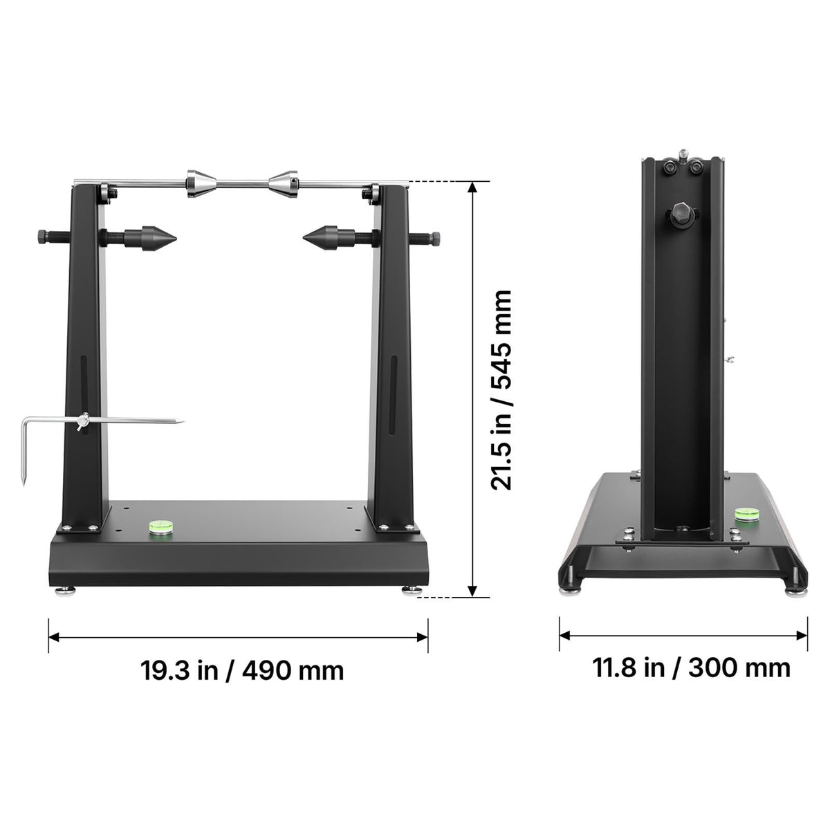 Motorcycle Wheel Balancer, 40 kg Capacity, Tire Balancer & Truing Stand with Adjustable Centering Cones and Truing Pointer, Balancing Tools for Most Motorcycles & Bicycles, 889 mm Wheel Dia