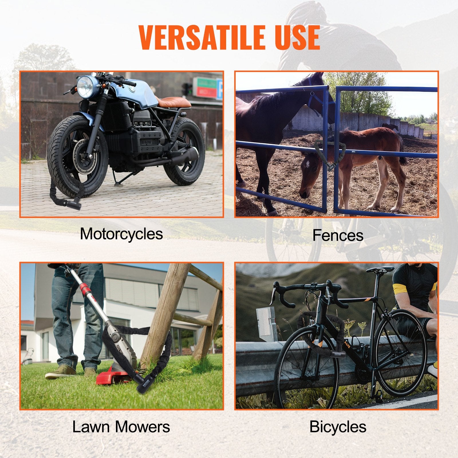 Non-Fiction Books: VEVOR Bike Chain Lock, 3.94 Ft Combination Bicycle Chain Lock with 4 Keys, Heavy Duty Anti-Theft High Security Bike Locks, Perfect for Bike, Motorcycle, Scooter, Bicycle, Door, Fence or Gate, 8mm