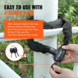 Non-Fiction Books: VEVOR Bike Chain Lock, 3.94 Ft Combination Bicycle Chain Lock with 4 Keys, Heavy Duty Anti-Theft High Security Bike Locks, Perfect for Bike, Motorcycle, Scooter, Bicycle, Door, Fence or Gate, 8mm