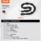 Non-Fiction Books: VEVOR Bike Chain Lock, 3.94 Ft Combination Bicycle Chain Lock with 4 Keys, Heavy Duty Anti-Theft High Security Bike Locks, Perfect for Bike, Motorcycle, Scooter, Bicycle, Door, Fence or Gate, 8mm