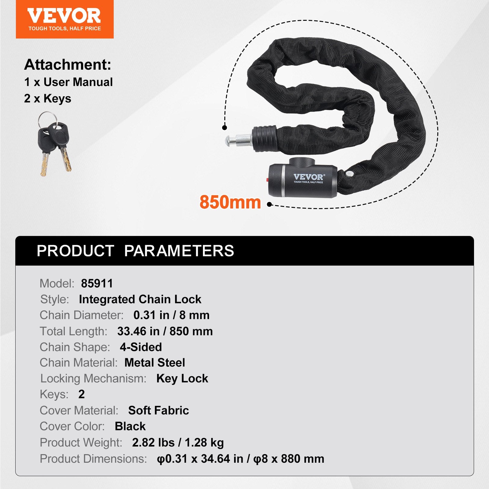 Non-Fiction Books: VEVOR Bike Chain Lock, 2.79 Ft Combination Bicycle Chain Lock with 2 Keys, Heavy Duty Anti-Theft High Security Bike Locks, Perfect for Bike, Motorcycle, Scooter, Bicycle, Door, Fence or Gate, 8mm