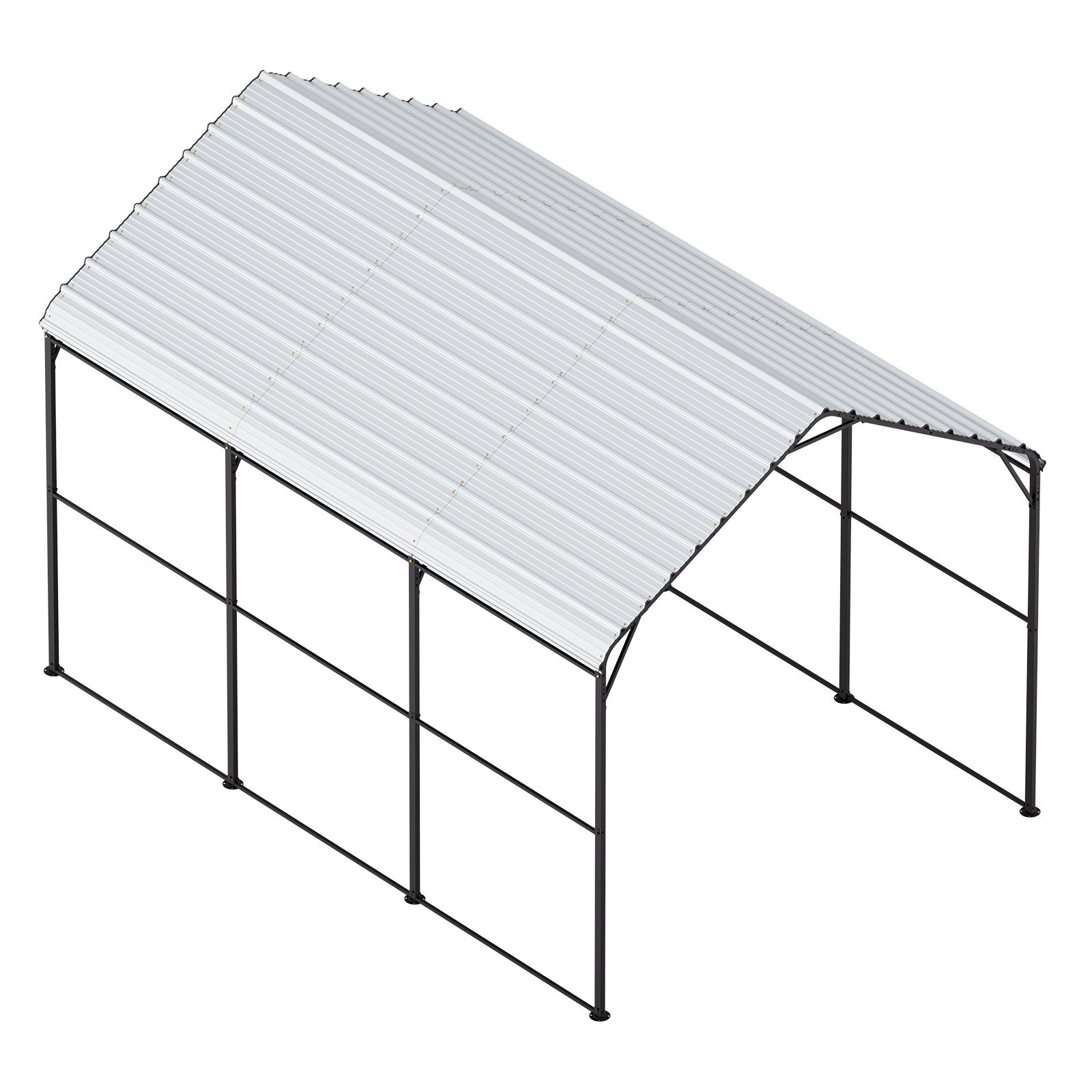 Outdoor Play Equipment: VEVOR Heavy Duty Metal Carport, 10' x 15' Outdoor Carport with Galvanized Steel Frame & Roof, Car Tent Garage Shade with Removable Sidewalls, Multi-Use Car Shelter for Pickup, Boat, Car & Tractors