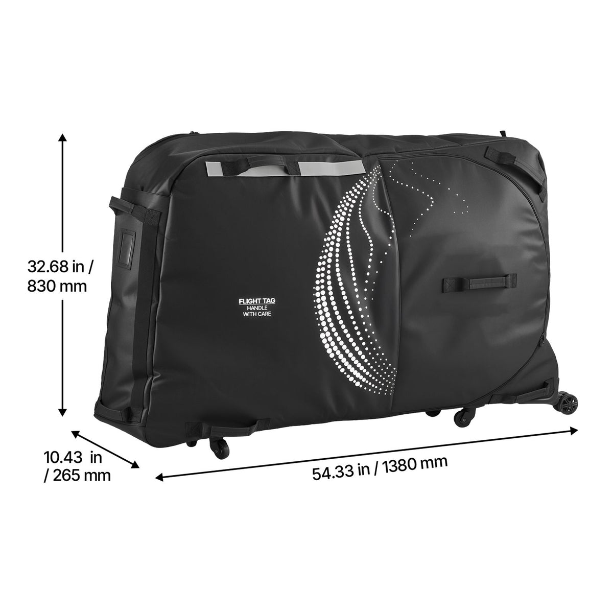 Bike Travel Bag, Transport Universal Bicycle Storage Case Bag with TSA Lock, Support Plates, Protection and Fork Mount Stabilisation, Bicycle Case Max. Wheelbase 130 cm for Airplane, Outdoor Use