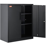 Storage Cabinets & Lockers: VEVOR Metal Storage Cabinet w/ 3 Keys 2 Adjustable Shelves & Magnetic Door Black