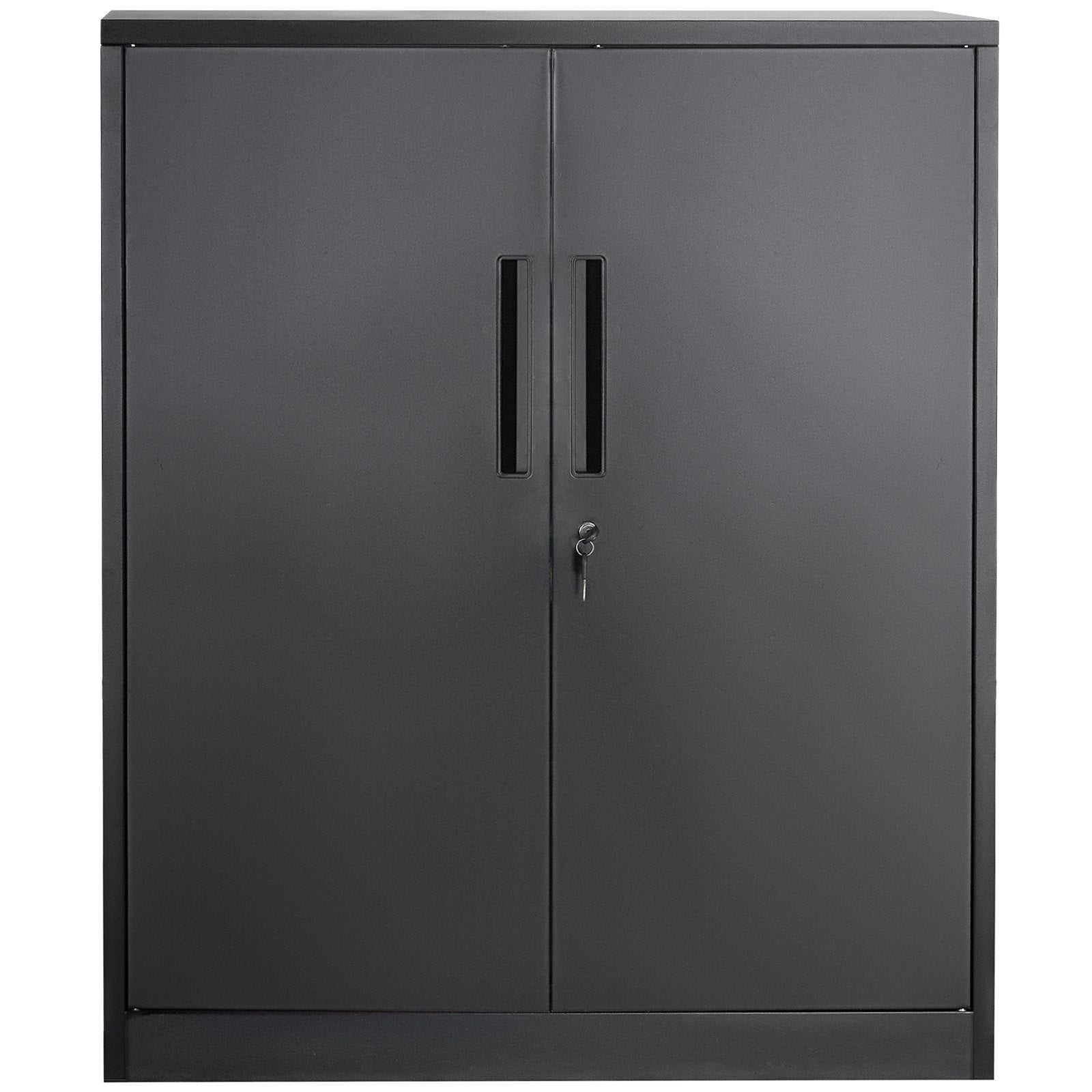 Storage Cabinets & Lockers: VEVOR Metal Storage Cabinet w/ 3 Keys 2 Adjustable Shelves & Magnetic Door Black