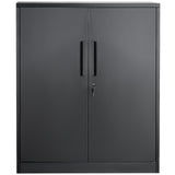 Storage Cabinets & Lockers: VEVOR Metal Storage Cabinet w/ 3 Keys 2 Adjustable Shelves & Magnetic Door Black