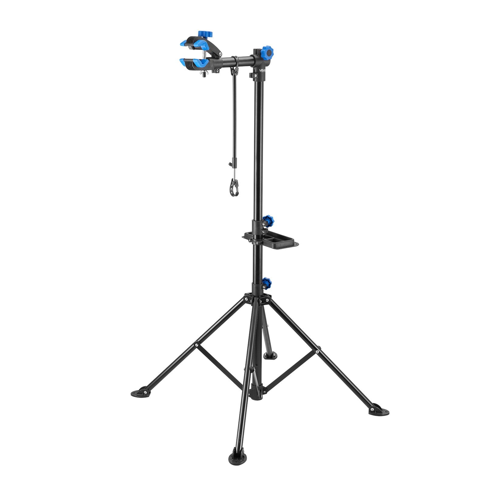 Bike Repair Stand, 29.9 kg Heavy-duty Bicycle Work Stand with 835-1440 mm Adjustable Height & Magnetic Tool Tray, Foldable Bicycle Maintenance Rack, Shop Home Mechanics for Mountain & Road Bike