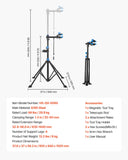 Batteries & Generators: VEVOR Bike Repair Stand, 29.9 kg Heavy-duty Bicycle Work Stand with 835-1440 mm Adjustable Height & Magnetic Tool Tray, Foldable Bicycle Maintenance Rack, Shop Home Mechanics for Mountain & Road Bike