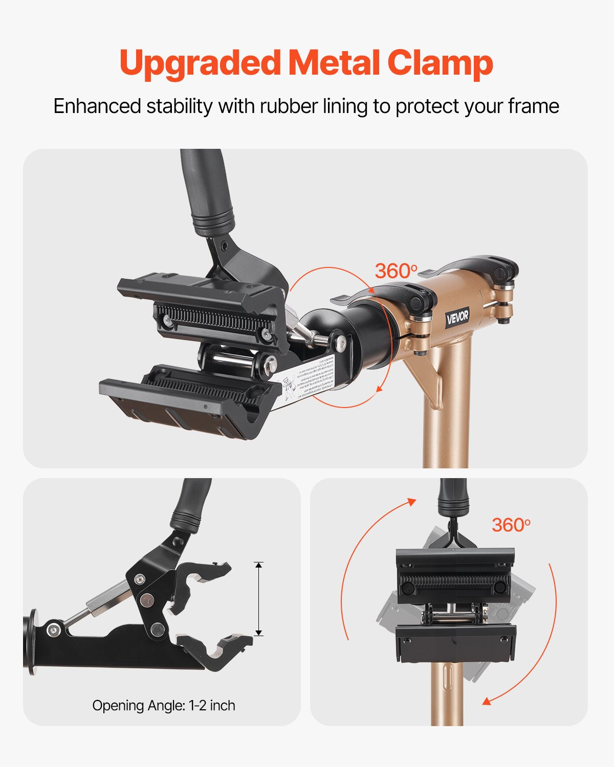 Batteries & Generators: VEVOR Bike Repair Stand, Max. 49.9 kg Heavy-duty Bicycle Work Stand with 1025-1510 mm Adjustable Height & Large Tool Tray, Foldable Ebike Maintenance Rack, Shop Home Mechanics for Mountain Road Bike