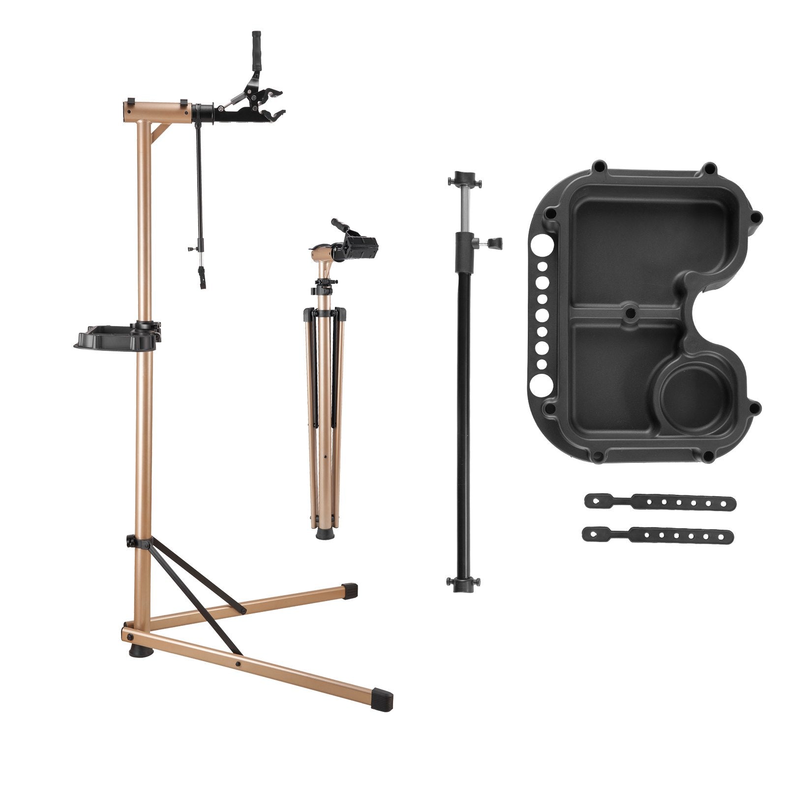 Batteries & Generators: VEVOR Bike Repair Stand, Max. 49.9 kg Heavy-duty Bicycle Work Stand with 1025-1510 mm Adjustable Height & Large Tool Tray, Foldable Ebike Maintenance Rack, Shop Home Mechanics for Mountain Road Bike