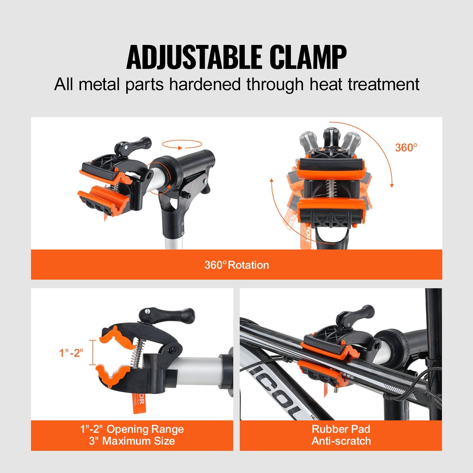 Batteries & Generators: VEVOR Bike Repair Stand, 66 lbs Heavy-duty Aluminum Bicycle Repair Stand, Adjustable Height Bike Maintenance Workstand with Magnetic Tool Tray Telescopic Arm, Foldable Bike Work Stand for Home, Shops