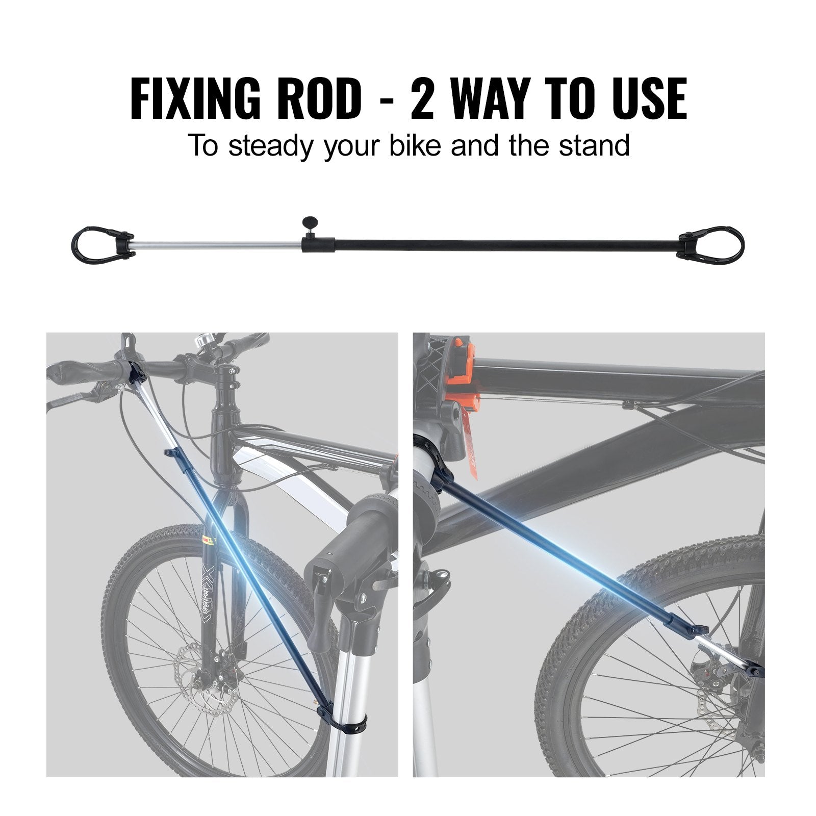 Batteries & Generators: VEVOR Bike Repair Stand, 66 lbs Heavy-duty Aluminum Bicycle Repair Stand, Adjustable Height Bike Maintenance Workstand with Magnetic Tool Tray Telescopic Arm, Foldable Bike Work Stand for Home, Shops