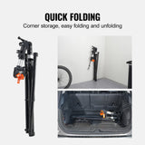 Batteries & Generators: VEVOR Bike Repair Stand, 66 lbs Heavy-duty Aluminum Bicycle Repair Stand, Adjustable Height Bike Maintenance Workstand with Magnetic Tool Tray Telescopic Arm, Foldable Bike Work Stand for Home, Shops