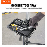 Batteries & Generators: VEVOR Bike Repair Stand, 66 lbs Heavy-duty Aluminum Bicycle Repair Stand, Adjustable Height Bike Maintenance Workstand with Magnetic Tool Tray Telescopic Arm, Foldable Bike Work Stand for Home, Shops