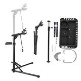 Bicycle Stands & Storage: VEVOR Bike Repair Stand, 38.56 kg Heavy-duty Bicycle Work Stand with 1035-1630 mm Adjustable Height & Magnetic Tool Tray, Foldable Bicycle Maintenance Rack, Shop Home Mechanics for Mountain & Road Bike