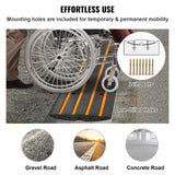 Traffic Control & Parking Tools: VEVOR Curb Ramp, 6.5 cm Rise Rubber Driveway Ramps, Heavy Duty 15 tons Weight Capacity Threshold Ramp, Curbside Bridge Ramps for Loading Dock Garage Sidewalk, Expandable Full Ramp Set