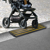 Traffic Control & Parking Tools: VEVOR Curb Ramp, 6.5 cm Rise Rubber Driveway Ramps, Heavy Duty 15 tons Weight Capacity Threshold Ramp, Curbside Bridge Ramps for Loading Dock Garage Sidewalk, Expandable Full Ramp Set