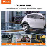 Dog Steps & Ramps: VEVOR Curb Ramp, 2 Pack, 6.5 cm Rise, Rubber Driveway Ramps, Heavy Duty 15 tons Weight Capacity Threshold Ramp, Curbside Bridge Ramps for Loading Dock Garage Sidewalk, Expandable Full Ramp Set