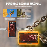 Measuring Tools & Sensors: VEVOR Digital Crane Scale, 2200 lbs/1000 kg, Industrial Heavy Duty Hanging Scale with Remote Control, Cast Aluminum Case & LED Screen, High Precision for Construction, Factory, Farm, Hunting (Orange)