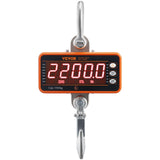 Measuring Tools & Sensors: VEVOR Digital Crane Scale, 2200 lbs/1000 kg, Industrial Heavy Duty Hanging Scale with Remote Control, Cast Aluminum Case & LED Screen, High Precision for Construction, Factory, Farm, Hunting (Orange)