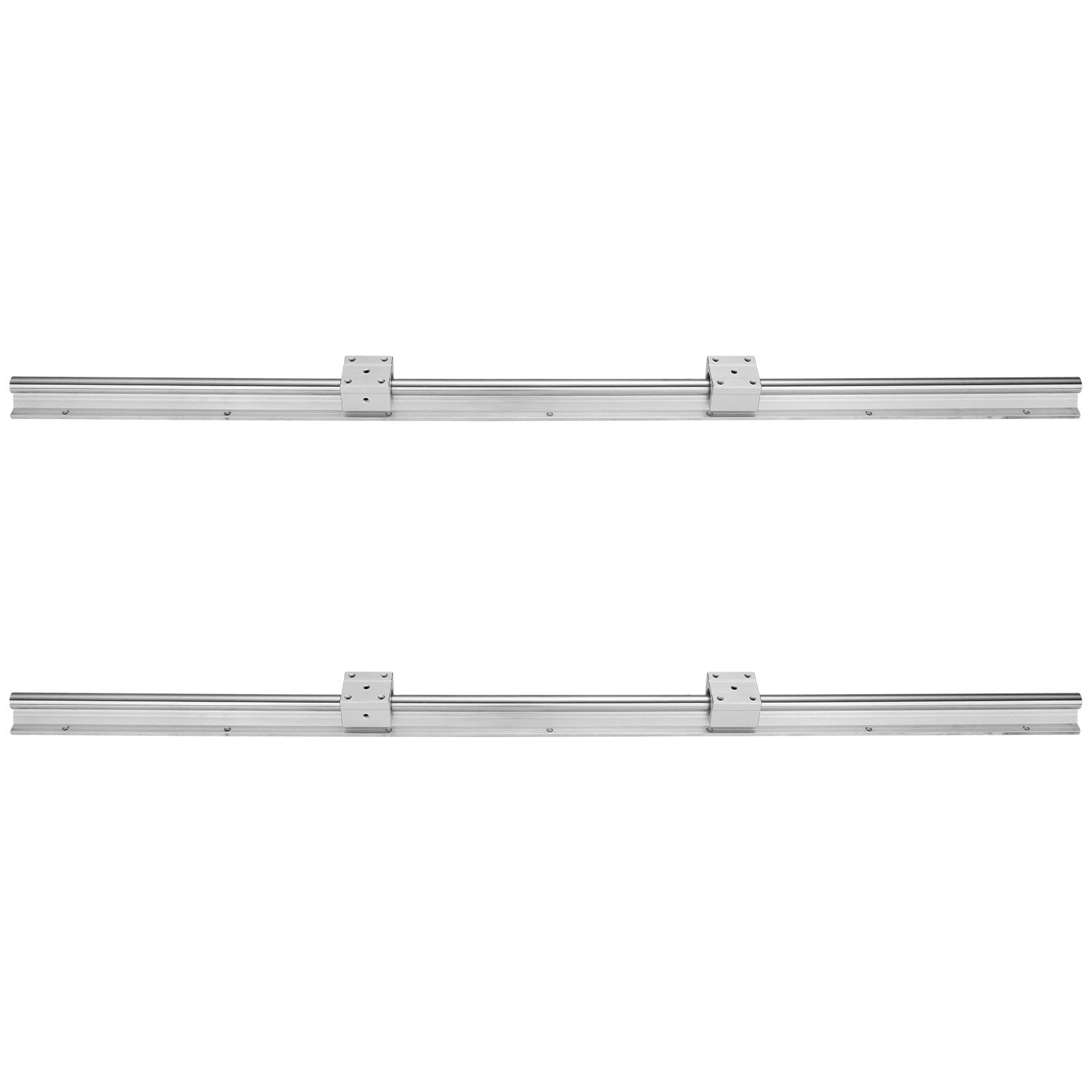 Saw Accessories: VEVOR Linear Guide Rail Set, SBR16 1000mm, 2 PCS 39.4 in/1000 mm SBR16 Guide Rails and 4 PCS SBR16UU Slide Blocks, Linear Rails and Bearings Kit for Automated Machines DIY Project CNC Router Machines